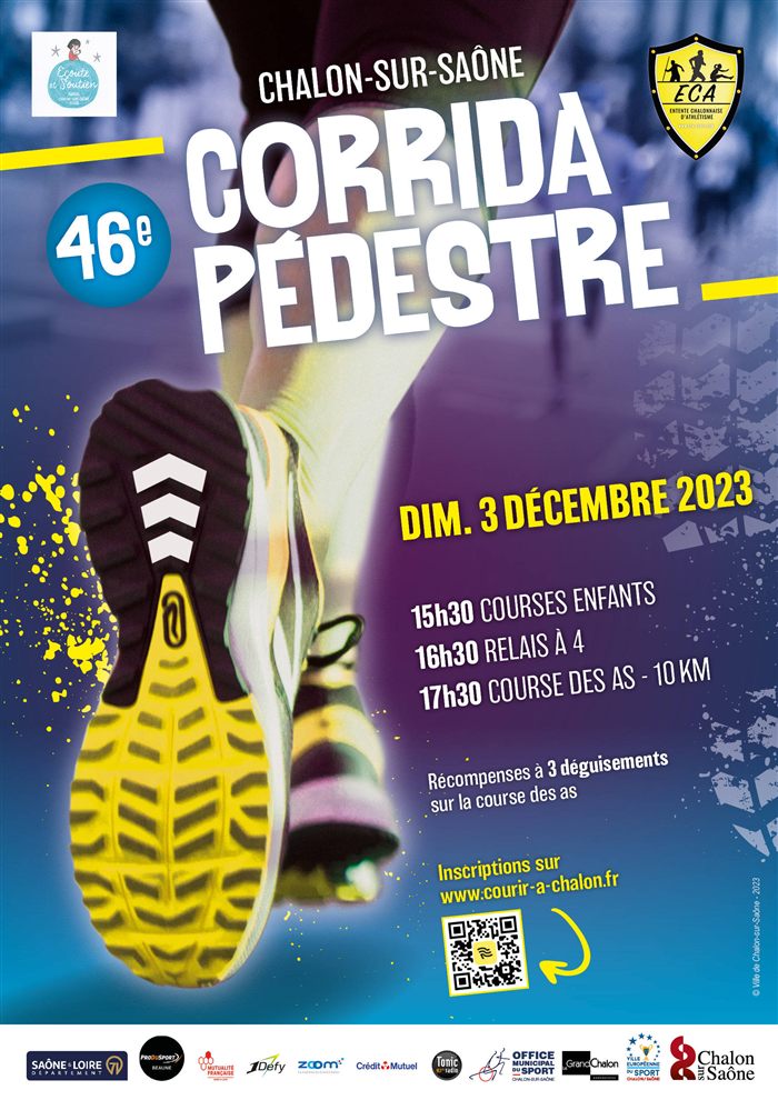 Affiche de la 46e Corrida des Lumières, 2023